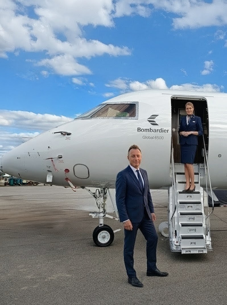 Private jet boarding